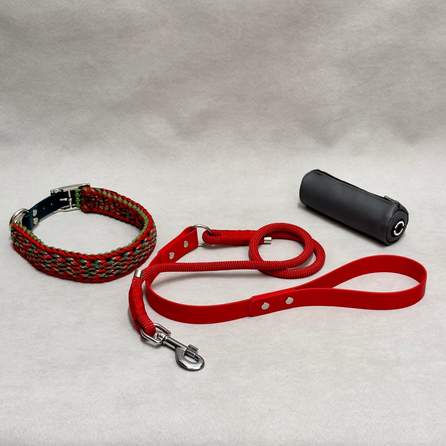 Single color rope and biothane 25mm leash