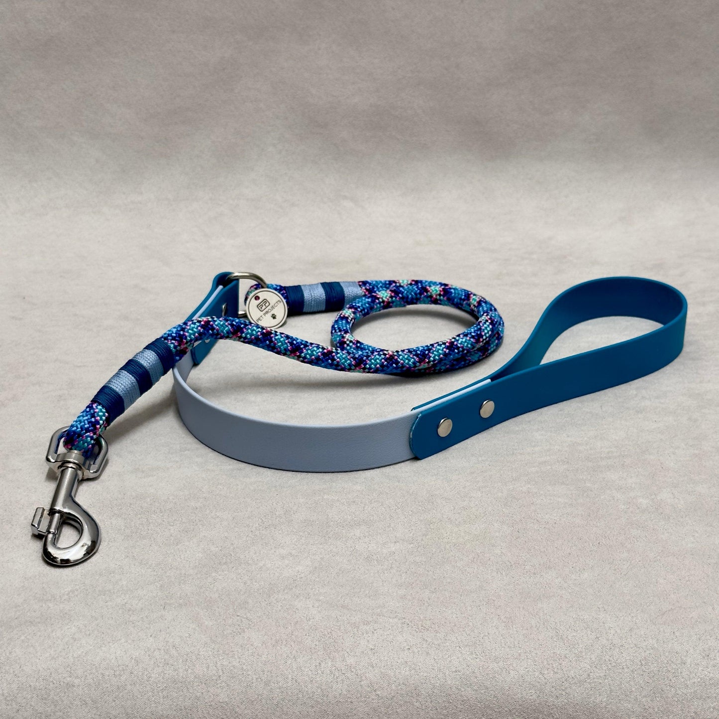 Guinzaglio corda multicolore e biothane 25mm - PET PROJECTS