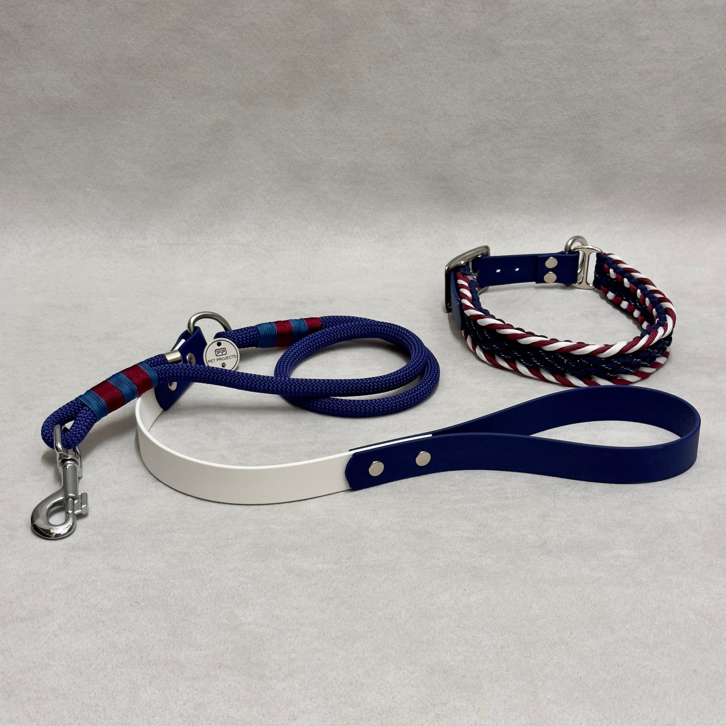 Single color rope and biothane 25mm leash