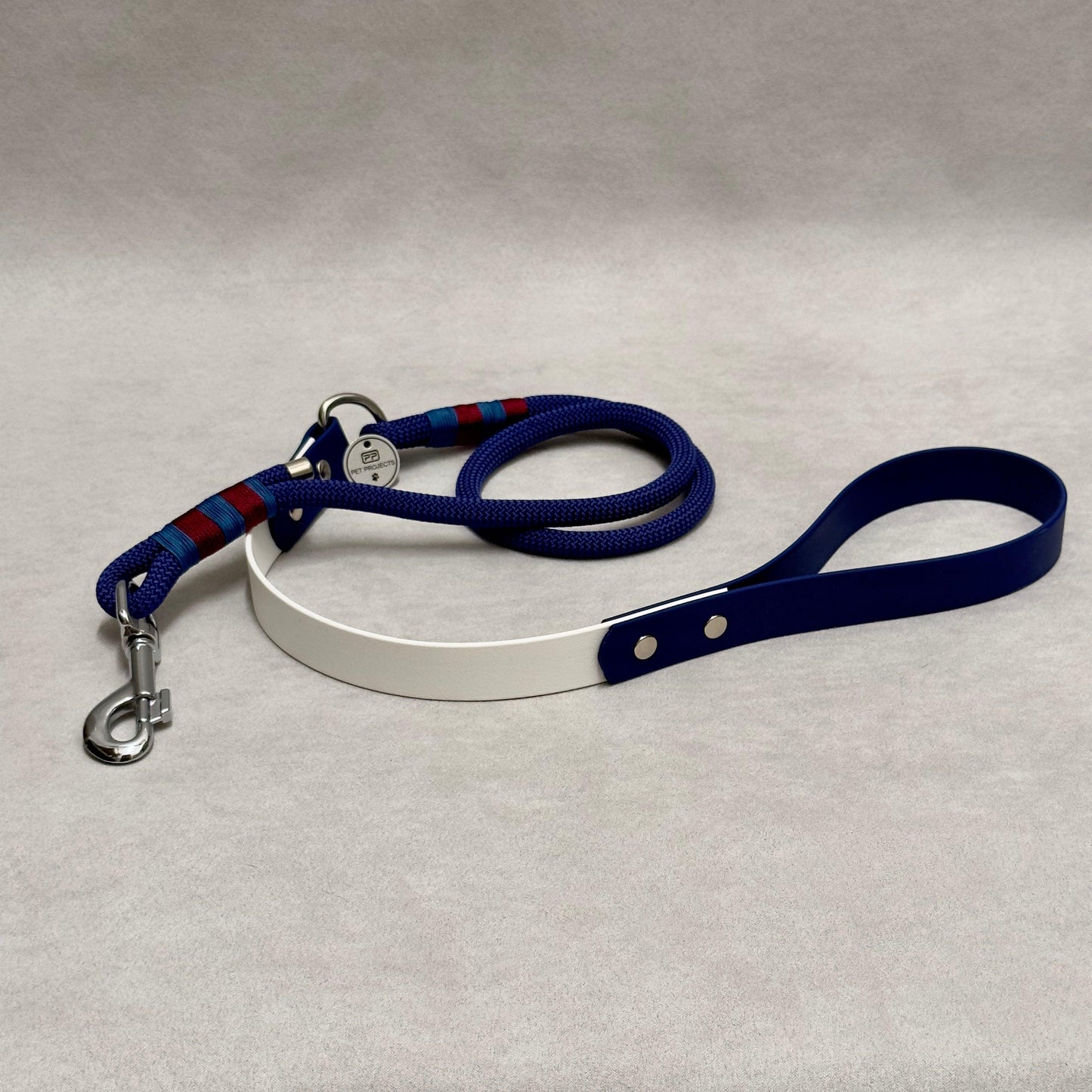 Guinzaglio corda monocolore e biothane 25mm - PET PROJECTS